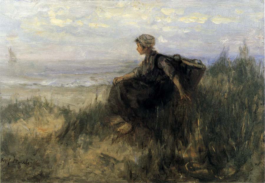 Jozef  Israels On the Dunes